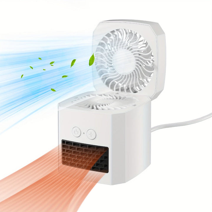 BowLift | Mini Electric Space Heater and Cooling Fan Portable Desktop Heater