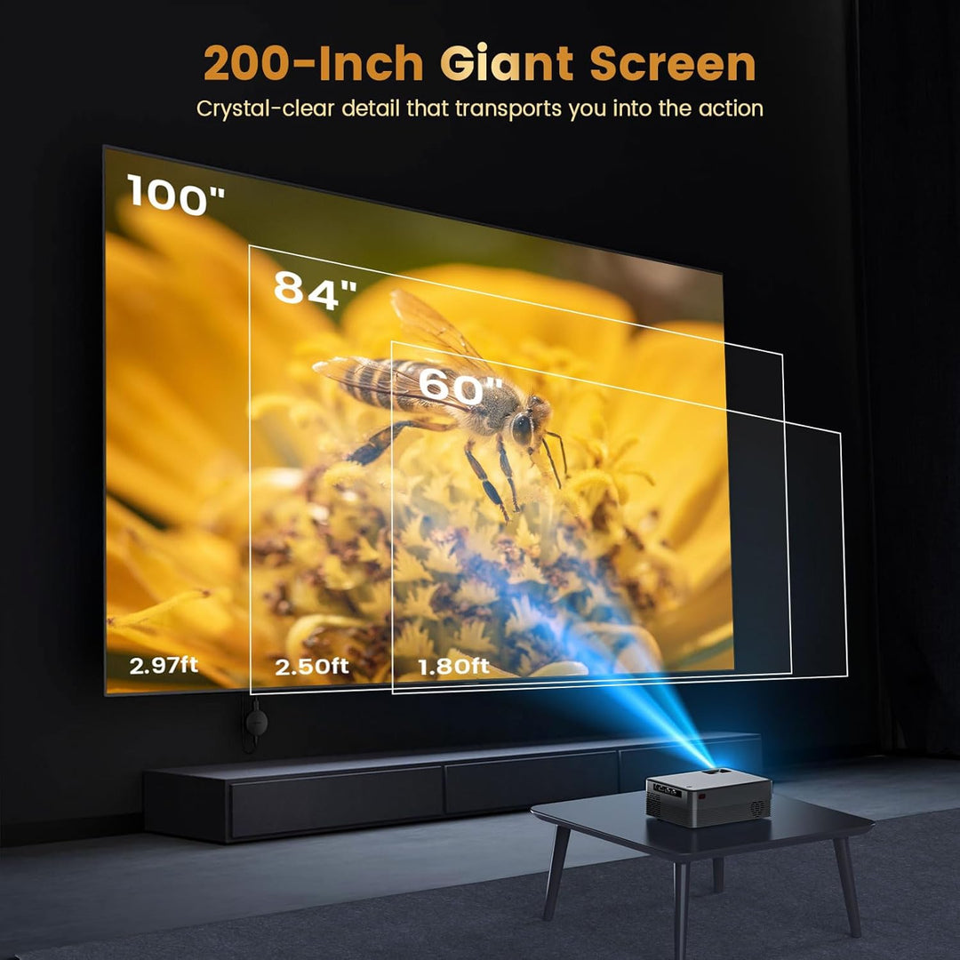 BowLift | Mini HD Home Cinema Projector Portable