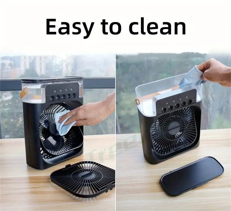 Mini Ice Nebula Fan 2-in-1 Portable | Bowlift