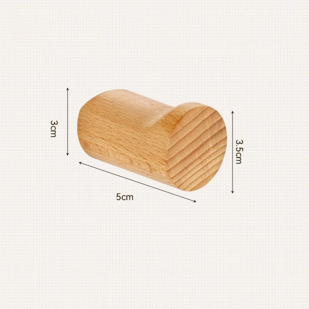 BowLift | Minimalist Beech Wood Wall-Mounted Hook
