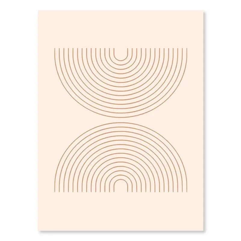 Minimalist Abstract Geometric Moon Phase Line Art Wall Art Fine Art Canvas Prints Pictures For Modern Apartment Living Room Nordic Home Decor | Bowlift
