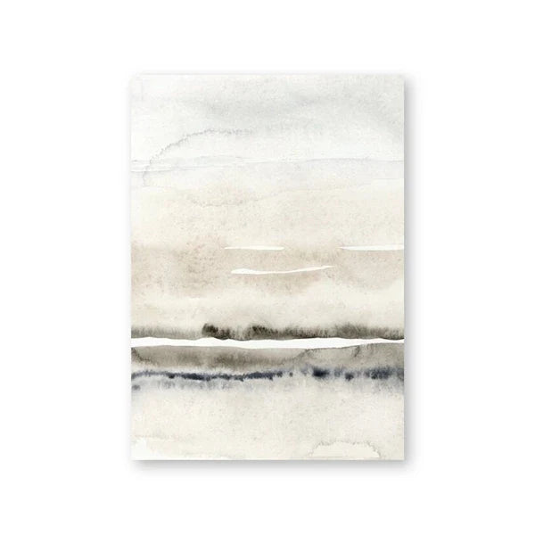 Minimalist Abstract Landscape Wall Art Fine Art Canvas Prints Beige Grey Pictures For Modern Living Room Bedroom Dining Room Scandinavian Home Decor | Bowlift