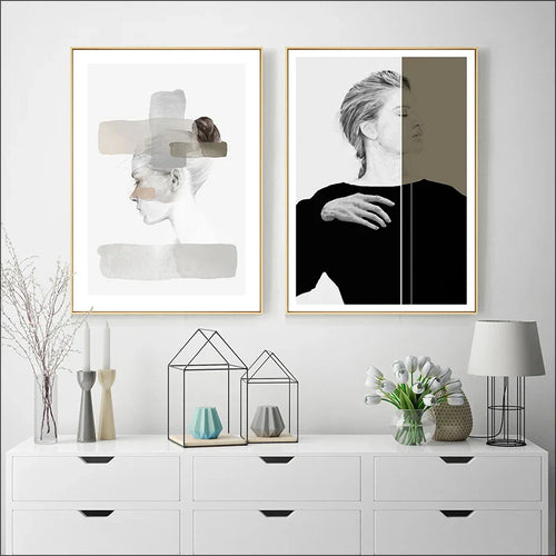 Minimalist Design Trends Gallery Wall Art Fine Art Canvas Prints Nordic Pictures For Living Room Bedroom Scandinavian Home Decor | Bowlift