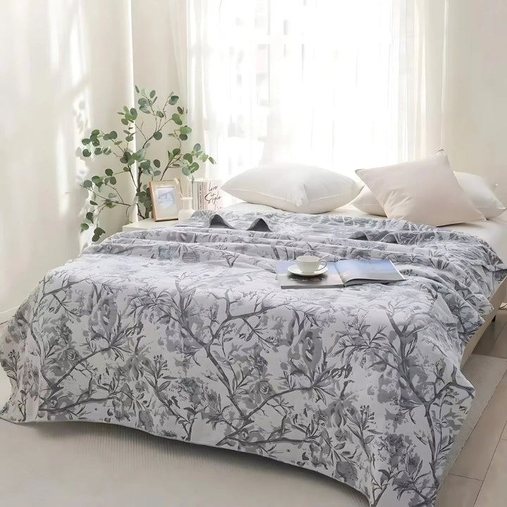 BowLift | Mirel All-Season Cotton Floral Blanket