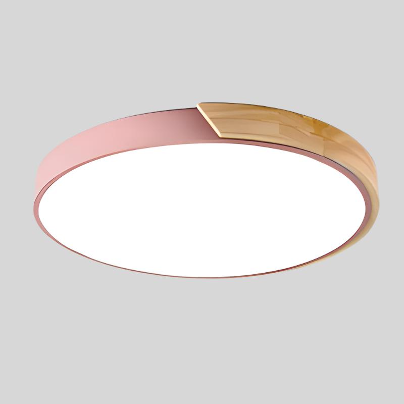BowLift | Nordic Wooden Macaroon Ceiling Light | Ø 23-30 cm, Metal and Wood