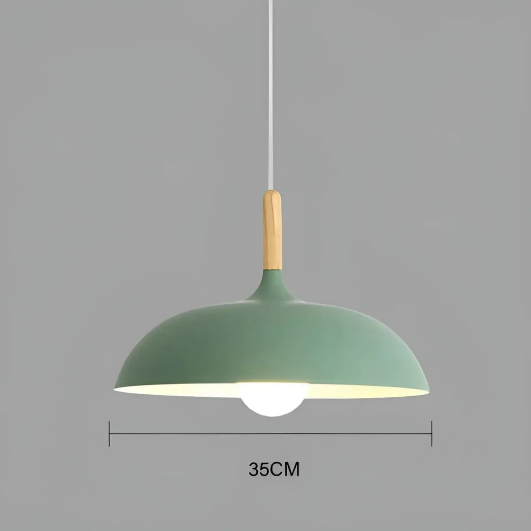 BowLift | Scandinavian Elegance: Luxury Oak Ceiling Lamp with LED Lighting