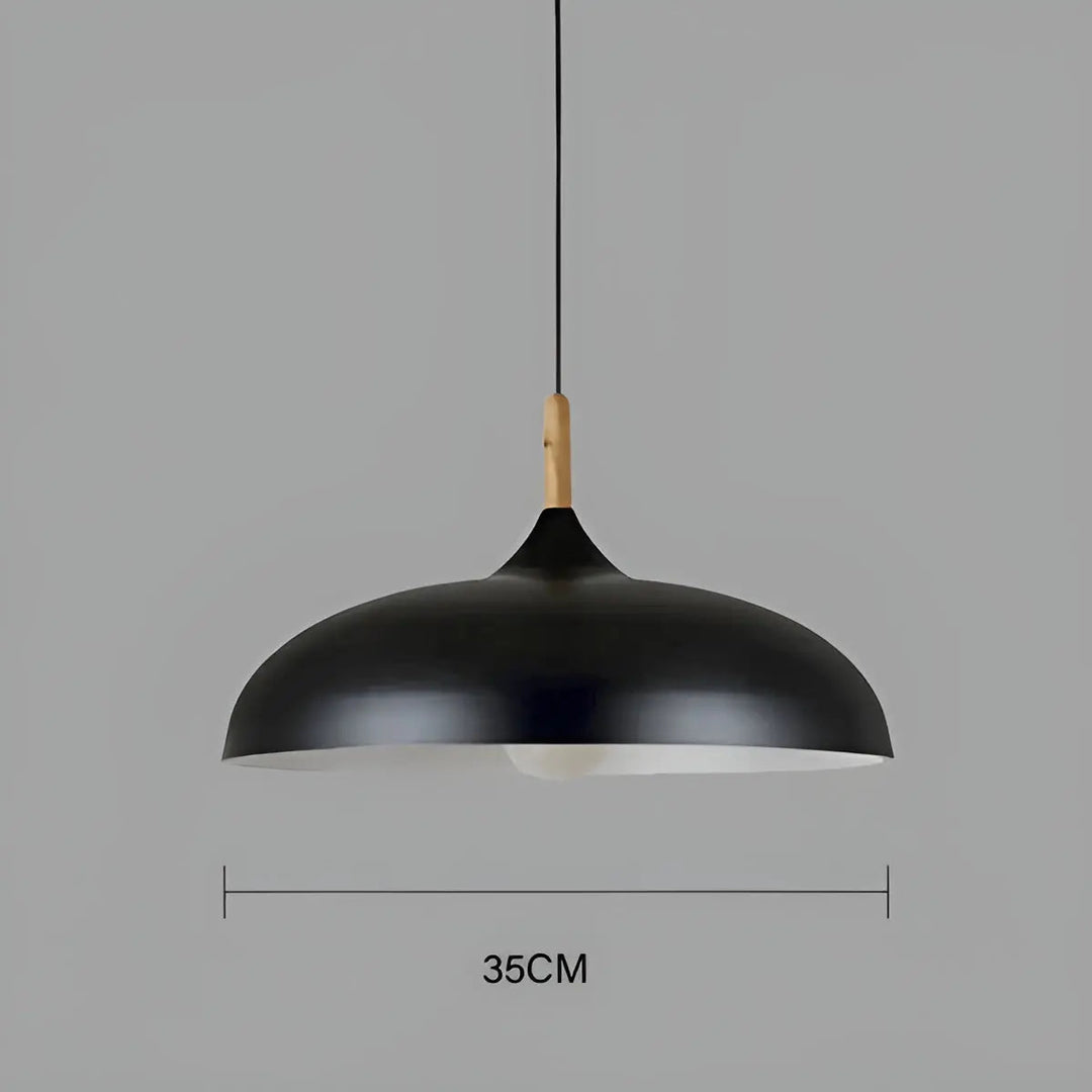 BowLift | Scandinavian Elegance: Luxury Oak Ceiling Lamp with LED Lighting