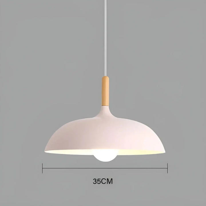 BowLift | Scandinavian Elegance: Luxury Oak Ceiling Lamp with LED Lighting