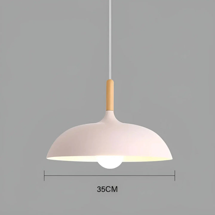 BowLift | Scandinavian Elegance: Luxury Oak Ceiling Lamp with LED Lighting
