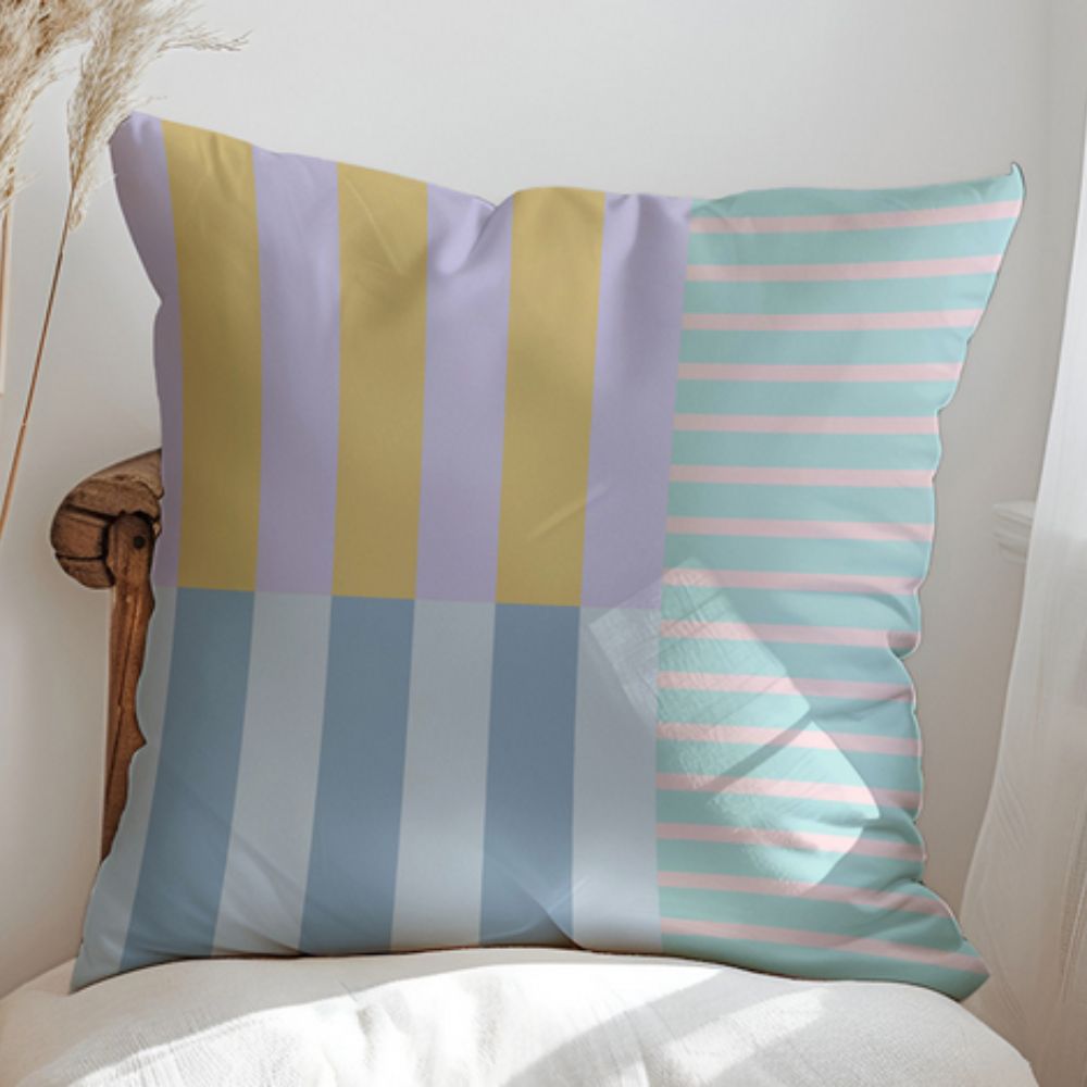 BowLift | Mod Blocks Striped Cushion Cover