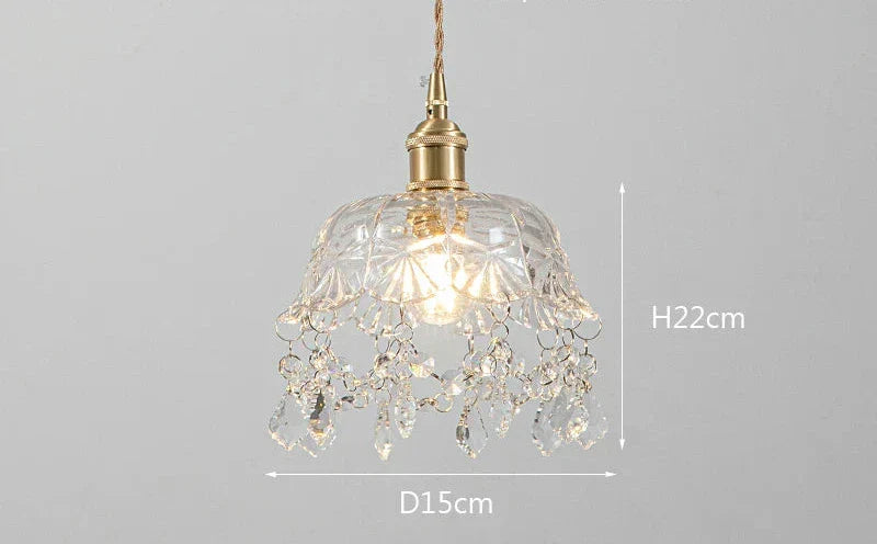 Modern Glass Pendant Lamp – Crystal Clear Design for Living Room & Dining Room | Bowlift