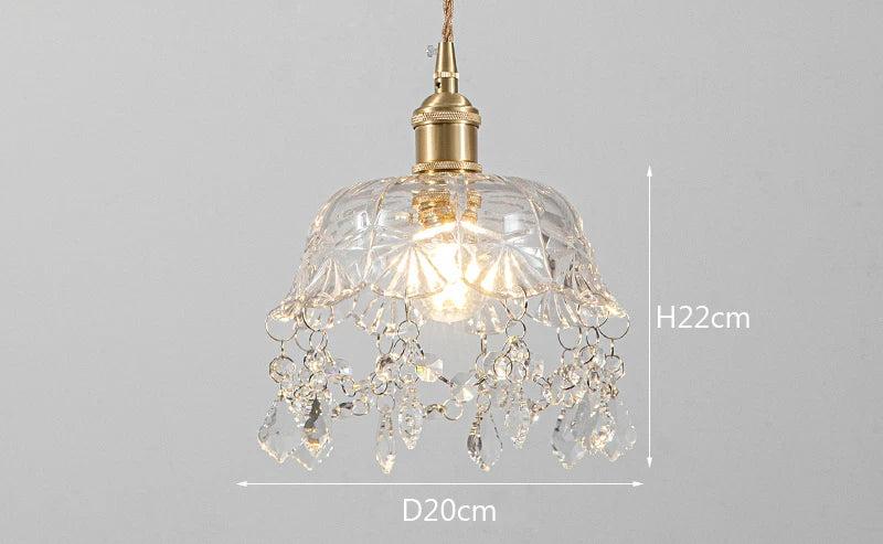 Modern Glass Pendant Lamp – Crystal Clear Design for Living Room & Dining Room | Bowlift