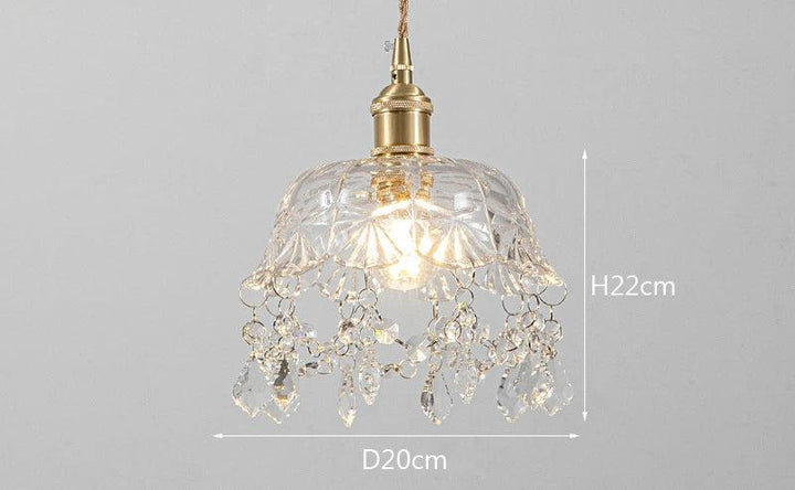 Modern Glass Pendant Lamp – Crystal Clear Design for Living Room & Dining Room | Bowlift