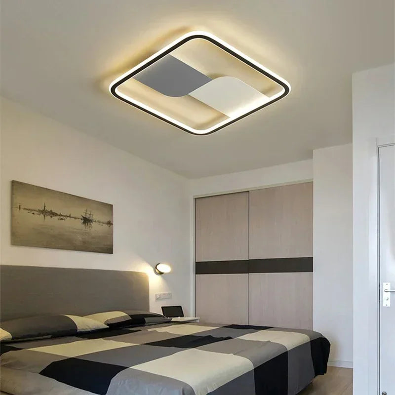 Modern LED ceiling light with round design – Dimmable for bedroom and living room | Bowlift