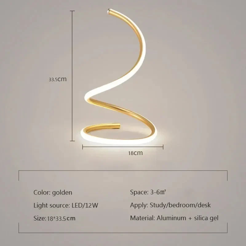 BowLift | GlowStream - Modern LED Table Lamp