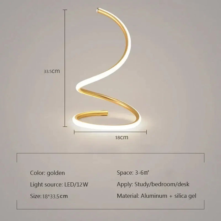 BowLift | GlowStream - Modern LED Table Lamp