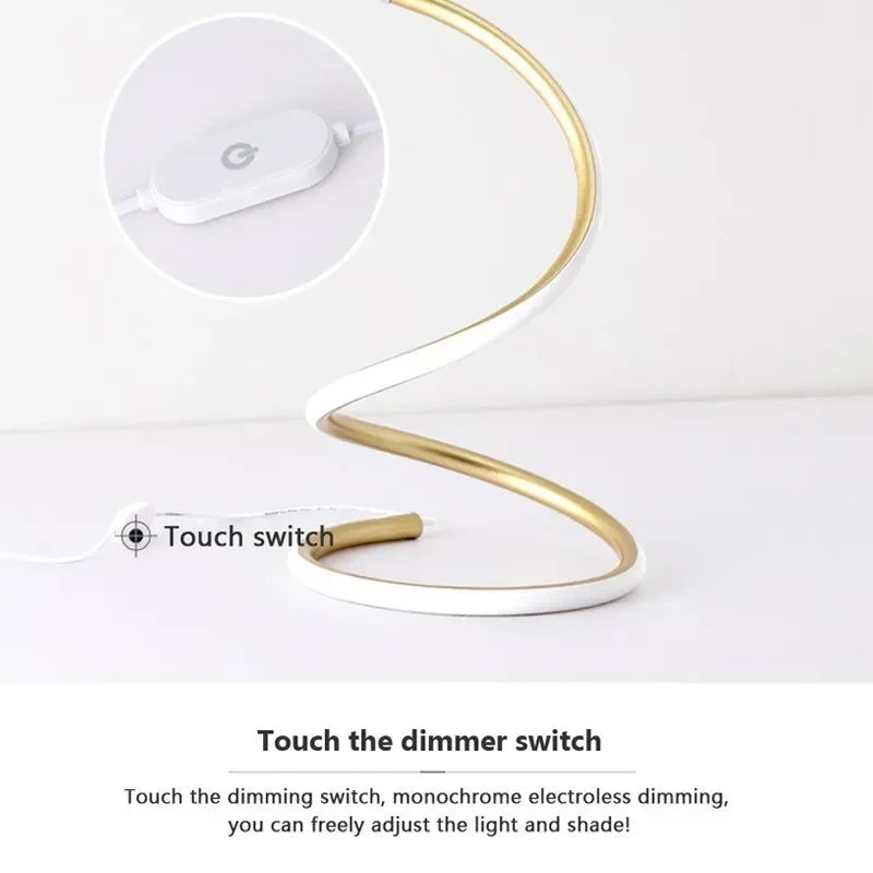 BowLift | GlowStream - Modern LED Table Lamp