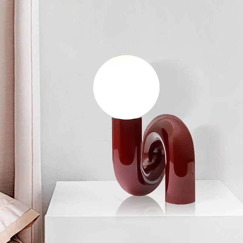 GlassSphere - Modern glass ball lamp | LED TaBowlifte Lamp for a Contemporary Atmosphere | Bowlift