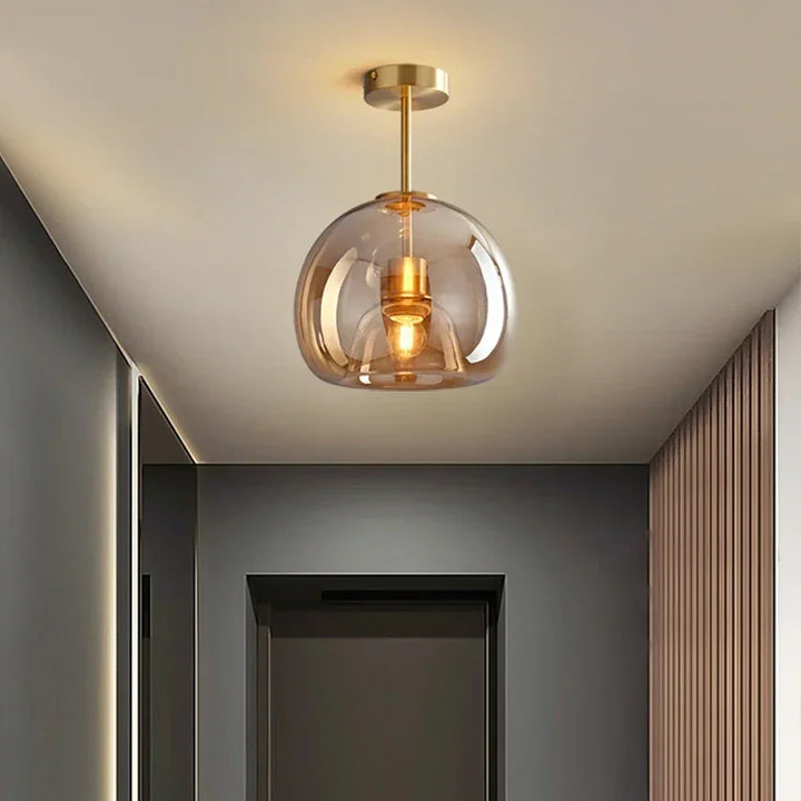BowLift | Transparency - Minimalistic Glass Ceiling Light for Elegance