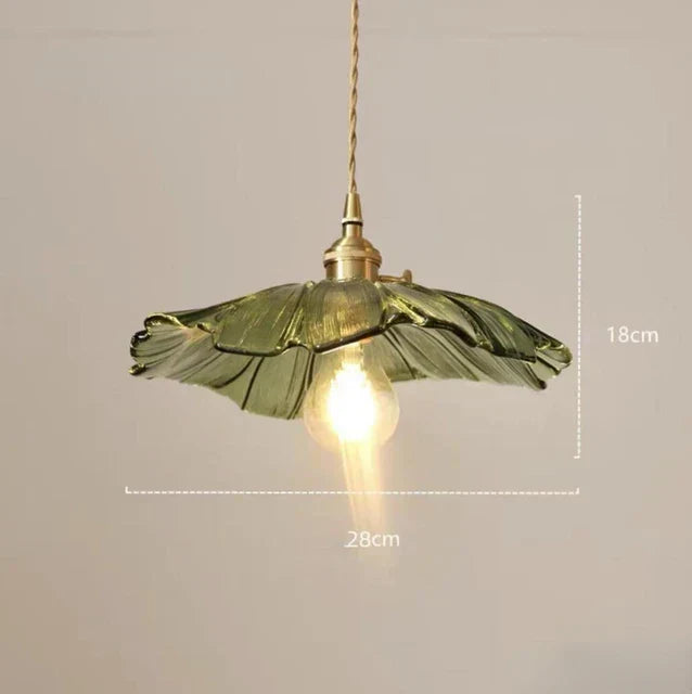 FloraGlimmer - Modern Flower-Shaped Pendant Lamp | Glass Design | LED Lighting for Living Room and Dining Room | Bowlift