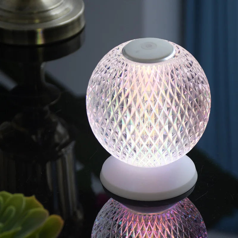 BowLift | Chic Crystal Table Lamp – Wireless Luxury Lighting