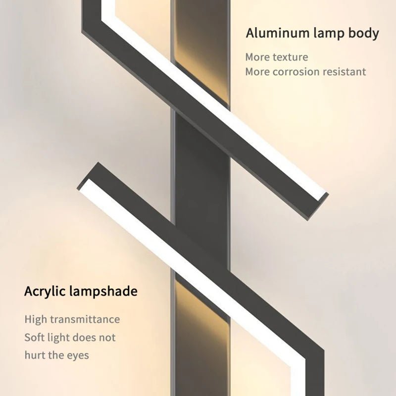 BowLift | Creative LED wall lamp with stripe design | Modern design and dimmable light in 3 colors