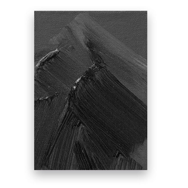 Modern Abstract Black & White Minimalist Wall Art Fine Art Canvas Prints Textural Design Pictures For Modern Loft Apartment Home Office Decor | Bowlift