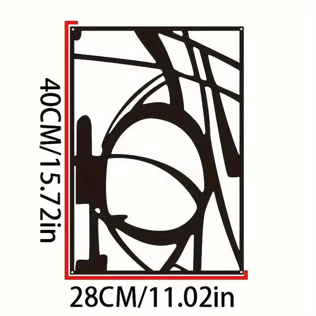 Modern Abstract Iron Art Wall Art 3D Metal Sculpture Wall Decoration For Living Room Dining Room Creative Contemporary Nordic Home Decor | Bowlift