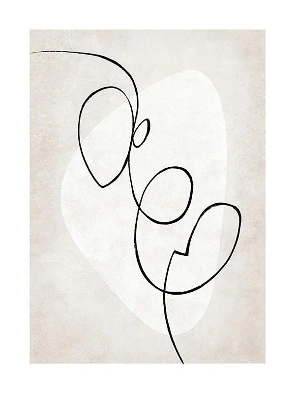 Modern Abstract Line Art Figure Art Gallery Wall Art Fine Art Canvas Prints Minimalist Lifestyle Pictures For Living Room Bedroom Art Decor | Bowlift