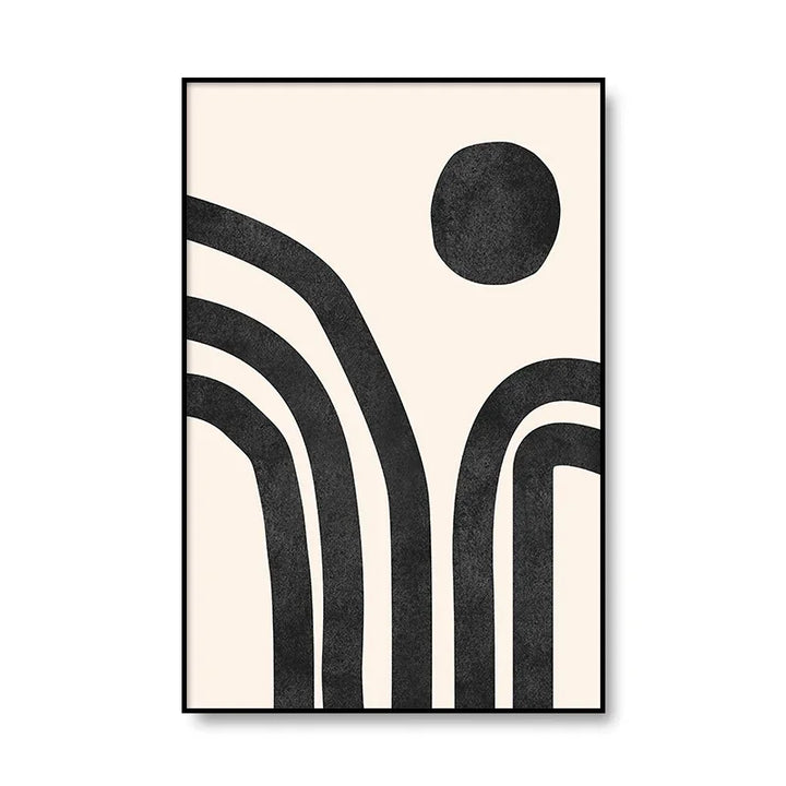 Modern Abstract Minimalist Feminine Body Art Line Art Wall Art Fine Art Canvas Prints Black White Posters Pictures For Contemporary Home Decor | Bowlift