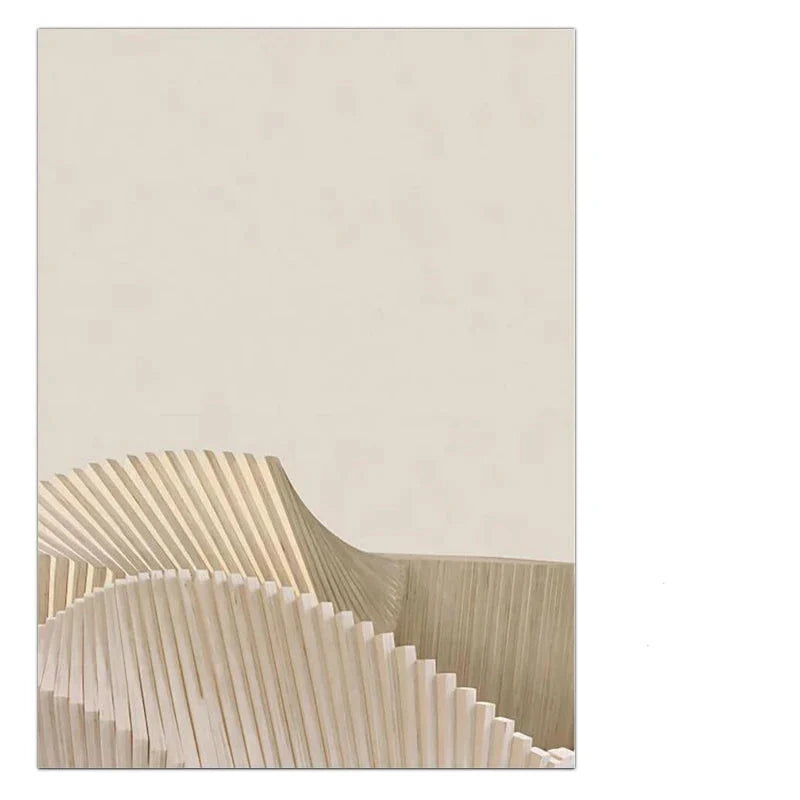 Modern Abstract Surreal Geometry Wall Art Fine Art Canvas Prints Neutral Tones Pictures For Living Room Dining Room Bedroom Art Decor | Bowlift