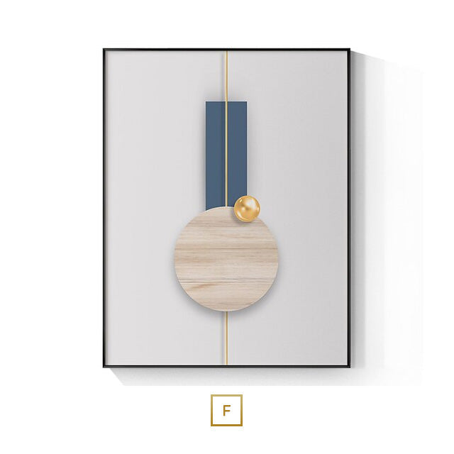 Modern Aesthetics Abstract Golden Pearl Moon Wall Art Fine Art Canvas Print Flowing Pendant Pictures For Luxury Living Room Bedroom Art Decor | Bowlift