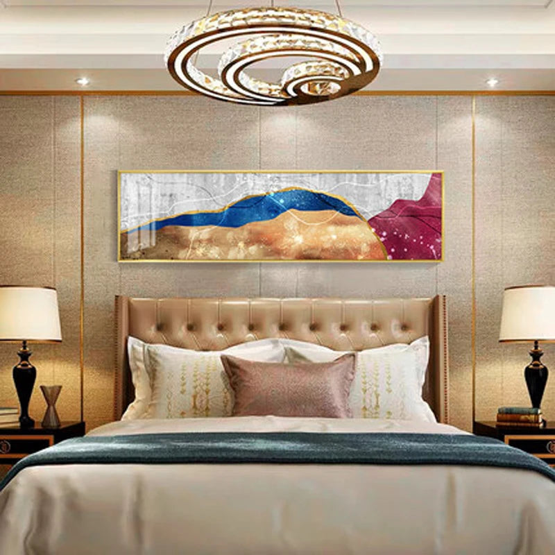 Modern Colors Dark Abstract Wall Art Fine Art Canvas Prints Wide Format Pictures For Above The Sofa Pictures For Above The Bed | Bowlift