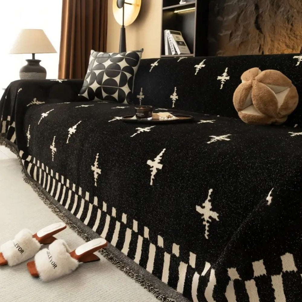 BowLift | Modern Cross Pattern Sofa Cover