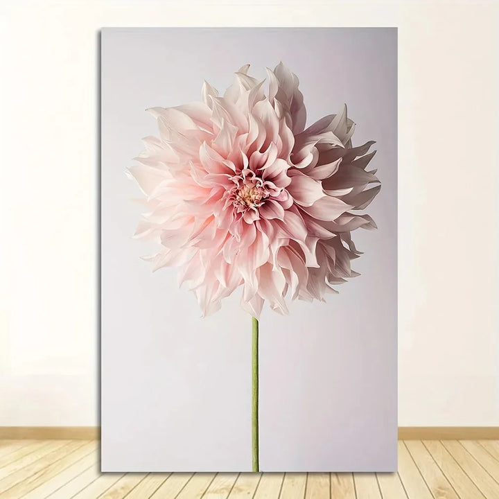 Modern Floral Pink Petal Flowers Wall Art Fine Art Canvas Prints Elegant Botanical Pictures For Living Room Bedroom Hotel Room Art Decor | Bowlift