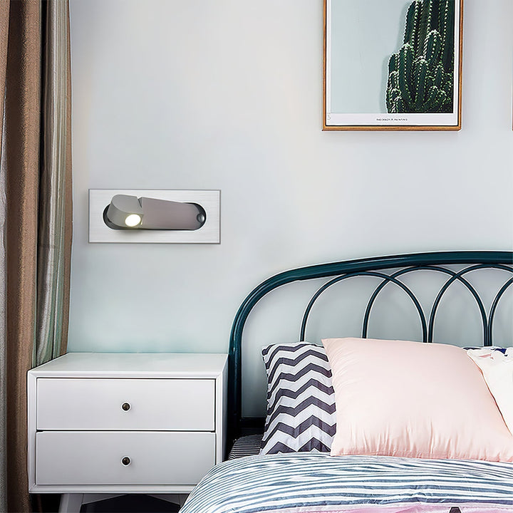 BowLift | LED Bedside Lamp LUMEVIA | 3 Light Colors | Aluminum Alloy | Ø19 cm x H8 cm | With Push Button