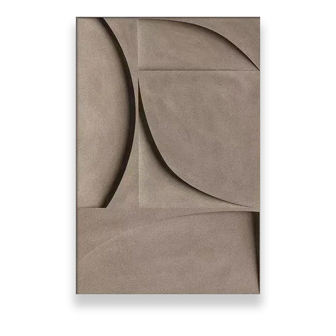 Modern Minimalist Flat Geometric Lines Wall Art Fine Art Canvas Prints Retro Brown Abstract Pictures For Living Room Contemporary Interior Decor | Bowlift
