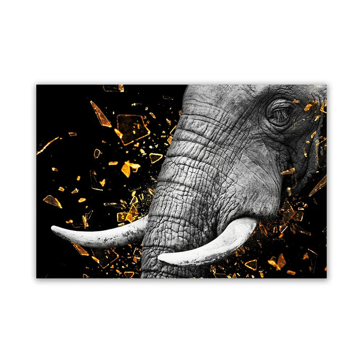 Modern Wild Animal Posters Wall Art Fine Art Canvas Prints Lion Elephant Leopard Zebra Pictures For Living Room Home Office Decor | Bowlift