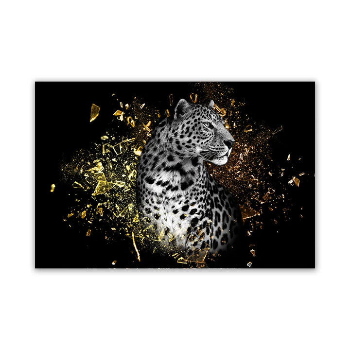 Modern Wild Animal Posters Wall Art Fine Art Canvas Prints Lion Elephant Leopard Zebra Pictures For Living Room Home Office Decor | Bowlift