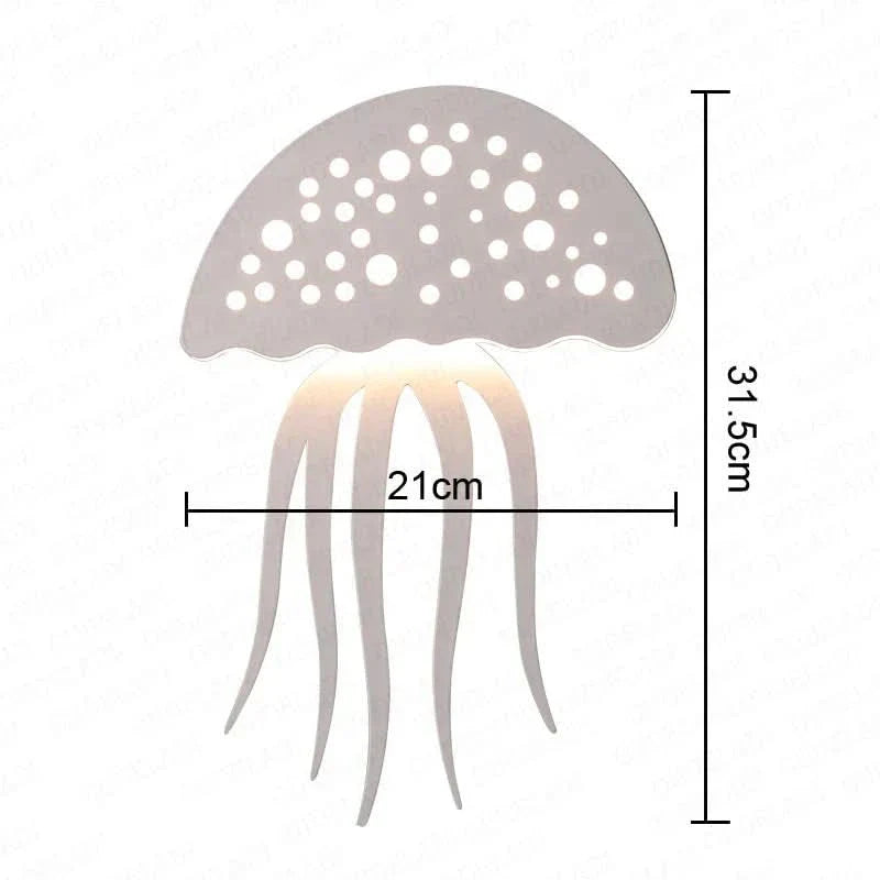 BowLift | GlimmerCoral Jellyfish LED Wall Lamp