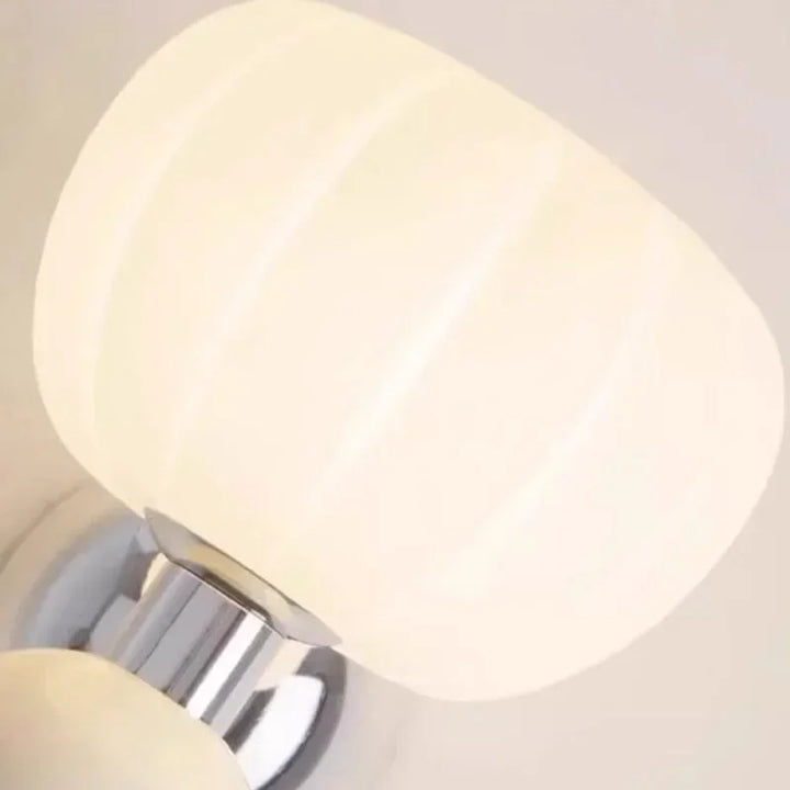 Modern wall sconce with glass lampshade – Elegant LED wall light for bedroom & living room | Bowlift