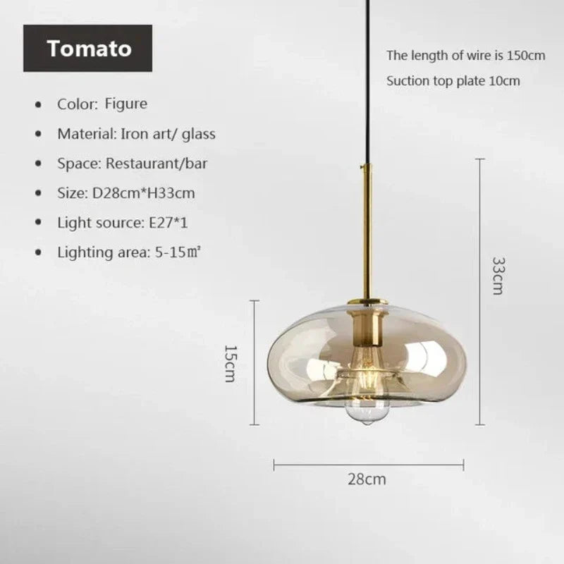 BowLift | NordicGlas - Modern Scandinavian Glass Pendant Lamp for Dining Room and Living Room