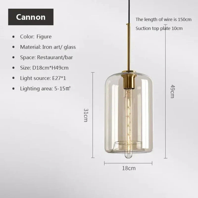 BowLift | NordicGlas - Modern Scandinavian Glass Pendant Lamp for Dining Room and Living Room