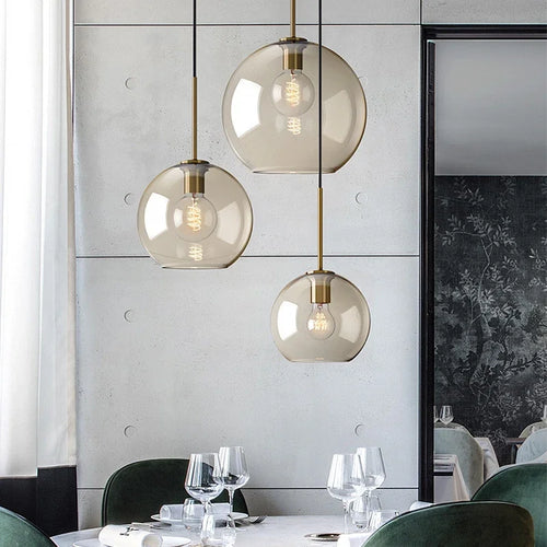 BowLift | NordicGlow – Elegant Scandinavian Glass Pendant Light