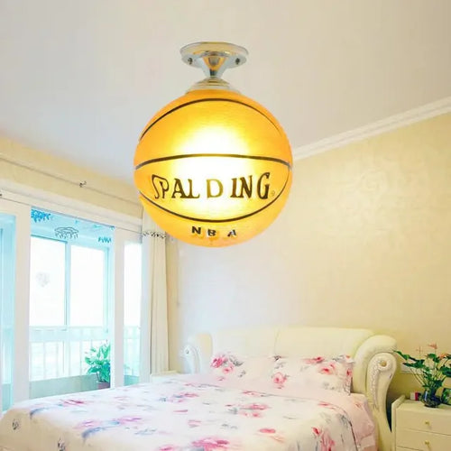 LED ceiling light in ball design - children's room lamp with glass ball | Bowlift