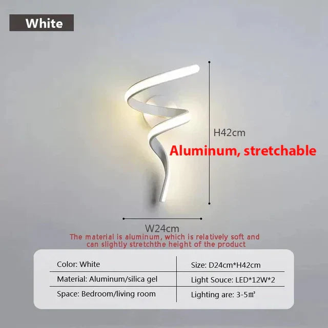 BowLift | SpiralGlow - Spiral LED Wall Lights