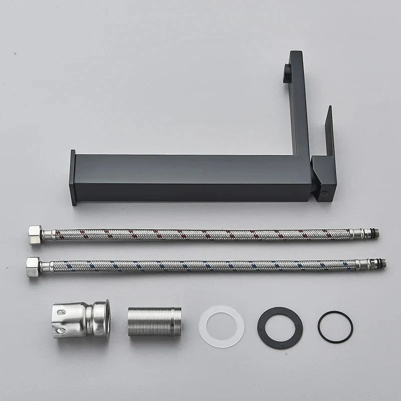 BowLift | Modern Black-Silver Sink Faucet - for Luxury Bathroom Experience
