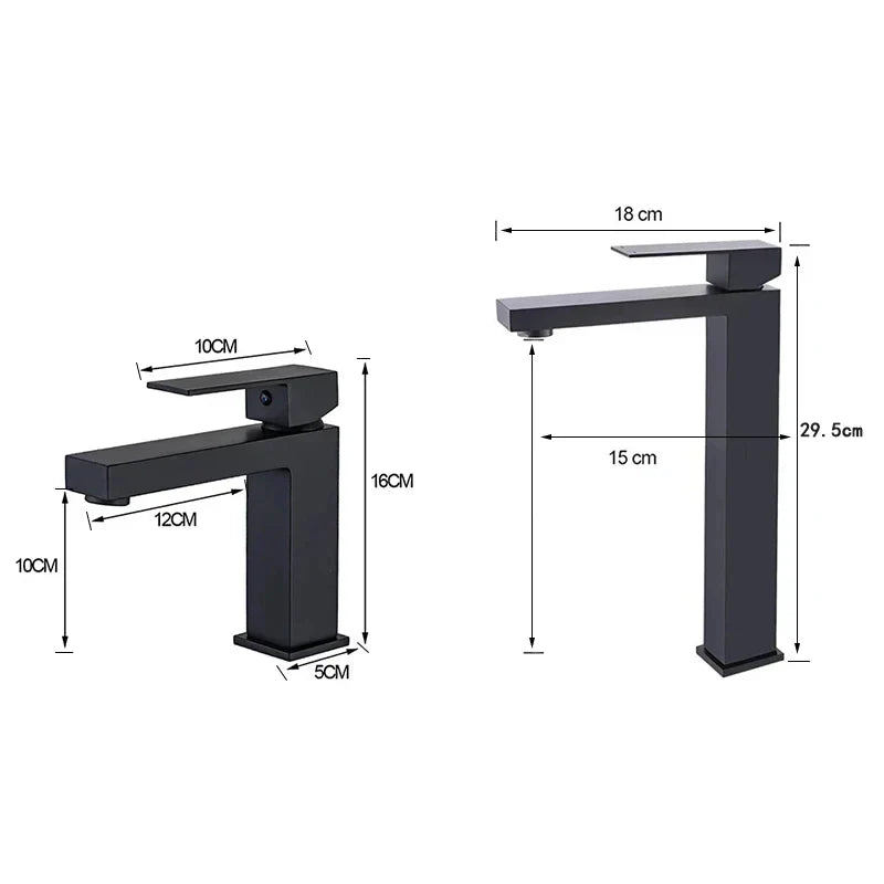 BowLift | Modern Black-Silver Sink Faucet - for Luxury Bathroom Experience