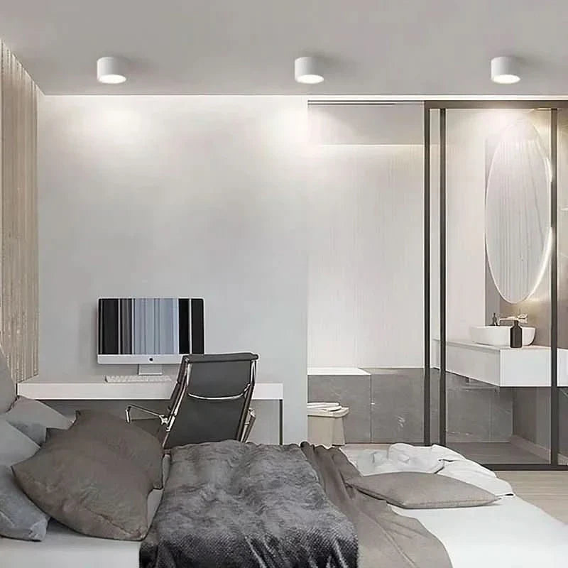 BowLift | Modern LED Ceiling Light in Black & White