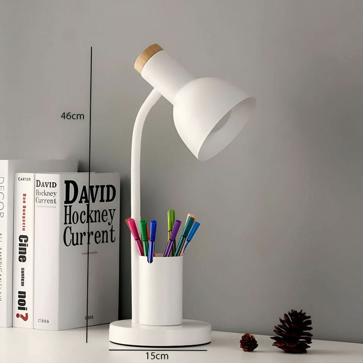BowLift | Modern LED Desk Lamp with Pen Holder for Desk & Home